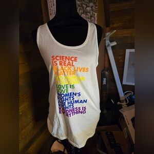 Next Level L Equality Pride Graphic Tank Science BLM Feminist Human Rights